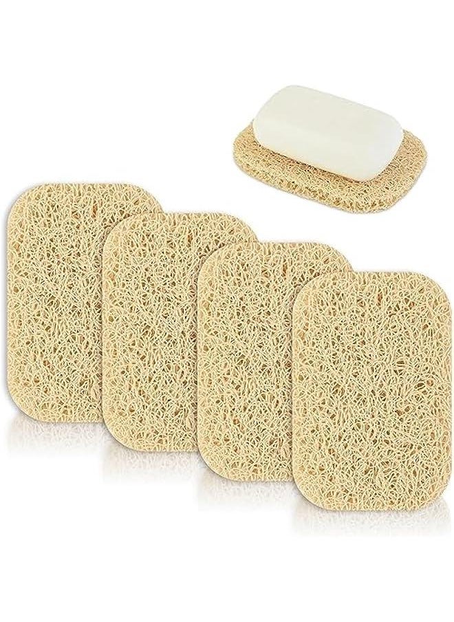 4  Soap Lifting Pad Soap Dish Bathroom Accessory MultiDirectional Weave Efficient Draining Soap Bar Holder for Shower suitble for countertop Sinks and tubs NoSlip