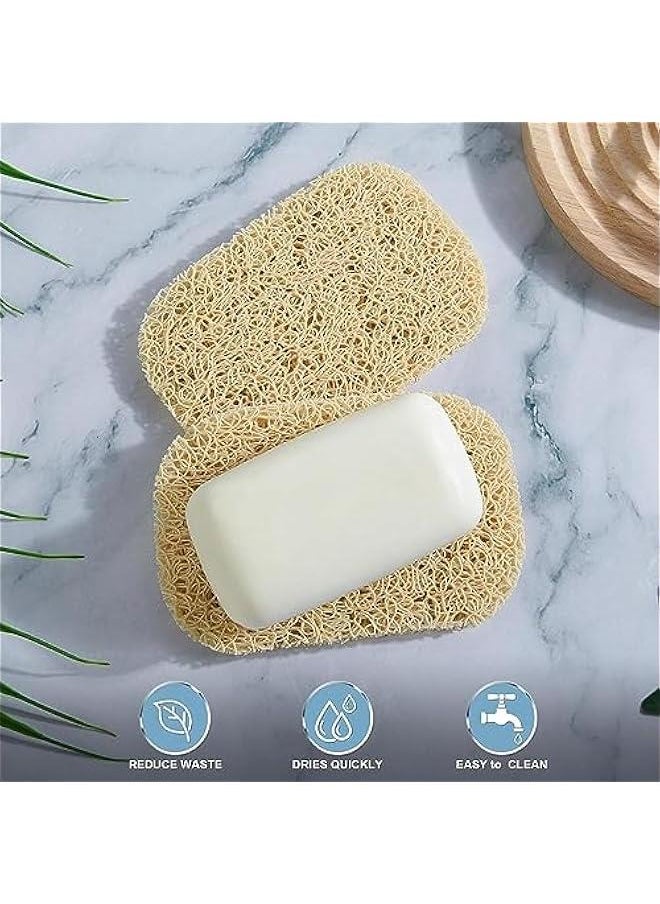 4  Soap Lifting Pad Soap Dish Bathroom Accessory MultiDirectional Weave Efficient Draining Soap Bar Holder for Shower suitble for countertop Sinks and tubs NoSlip