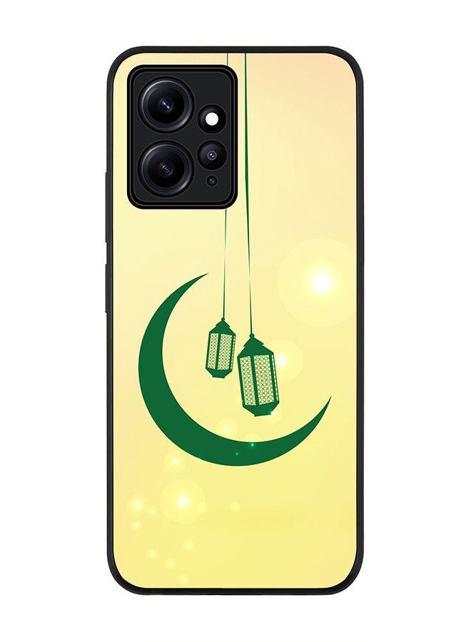 Stylizedd Rugged Black edge case for Redmi Note 12 4G Slim fit Soft Case Flexible Rubber Edges Anti Drop TPU Gel Thin Cover - Ramadan Shine - Image 1