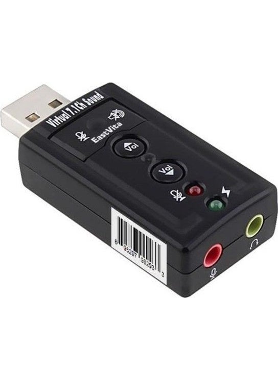 Blueway 7.1 Sound Card USB 2.0 Converter with Sound Effects  - Image 1