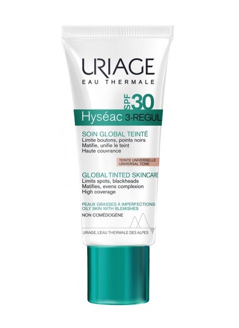 كريم العناية بالبشرة Hyséac 3-Regul Global Tinted Skin-Care SPF30 40 مل