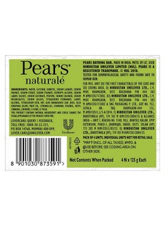 Pears صابون طبيعي لإزالة السموم بخلاصة الصبار 125 جرام (عبوة من 4 قطع)  - Image 3