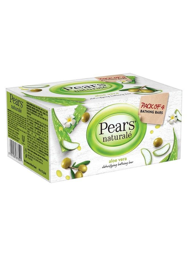 Pears صابون طبيعي لإزالة السموم بخلاصة الصبار 125 جرام (عبوة من 4 قطع) - Image 5
