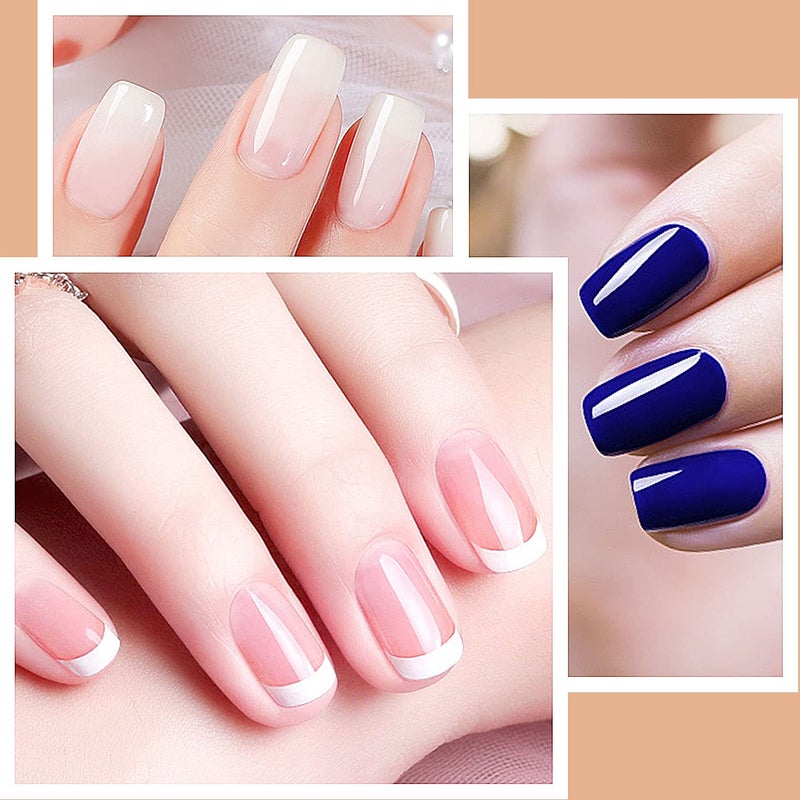 RARJSM Base and Top Coat Clear Shine Glossy Mirror Long Lasting Nail Art Gel Polish 15ml Big Capacity Soak Off 2pcs Set LED UV Curing Requires for Home Salon DIY Nail Manicure - Image 4