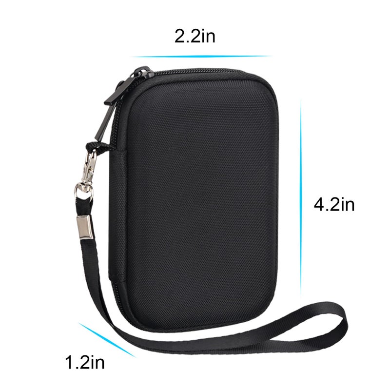 Lacdo Hard Carrying Case for SanDisk Extreme Portable External SSD SDSSDE60 SDSSDE61 250GB 500GB 1TB 2TB 4TB USB-C Solid State Drive EVA Shockproof Water Repellent Protective Storage Travel Bag, Black - Image 5