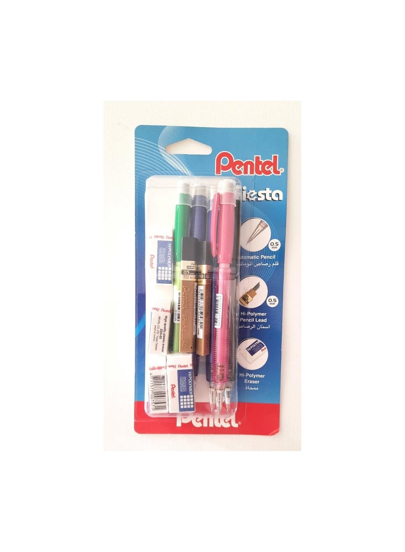 مجموعة أقلام رصاص ميكانيكية ورصاص وممحاة من فييستا مكونة من 11 قطعة