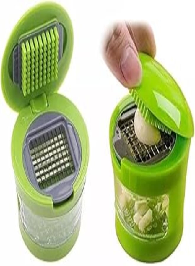 Garlic Press & Peeler, Cube Garlic Press, Smart Kitchen Tool Garlic Chopper, Easy to use garlic press 