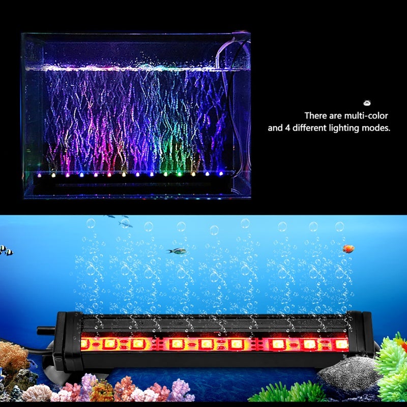Fish Tank Light 16Cm Multi-color - 4 Lighting Modes Remote Control Light Sucker Mounting for Freshwater And Saltwater Tanks - Image 1