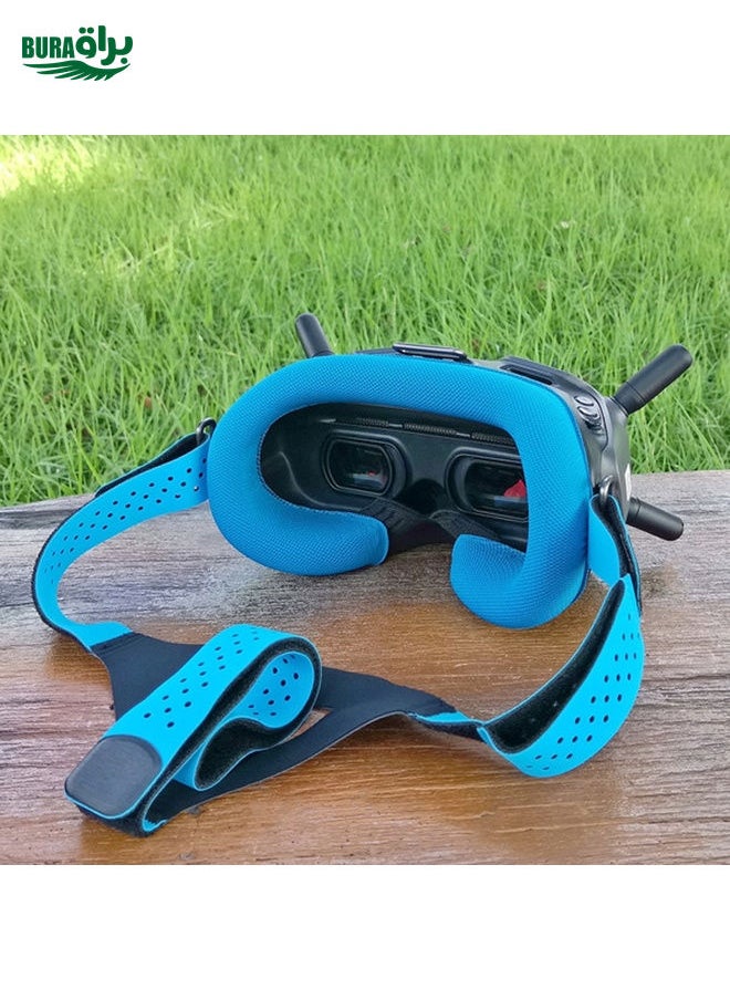 BURAQ - For DJI FPV Goggles V1  V2 Foam Padding Eye Mask Headband Accessories,Spec: Black Eye Pad - Image 1