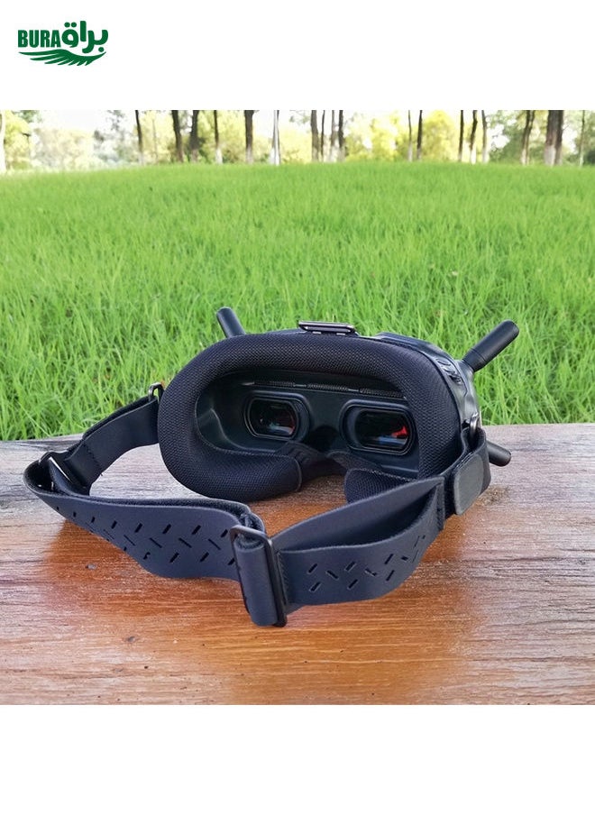 BURAQ - For DJI FPV Goggles V1  V2 Foam Padding Eye Mask Headband Accessories,Spec: Black Eye Pad - Image 1
