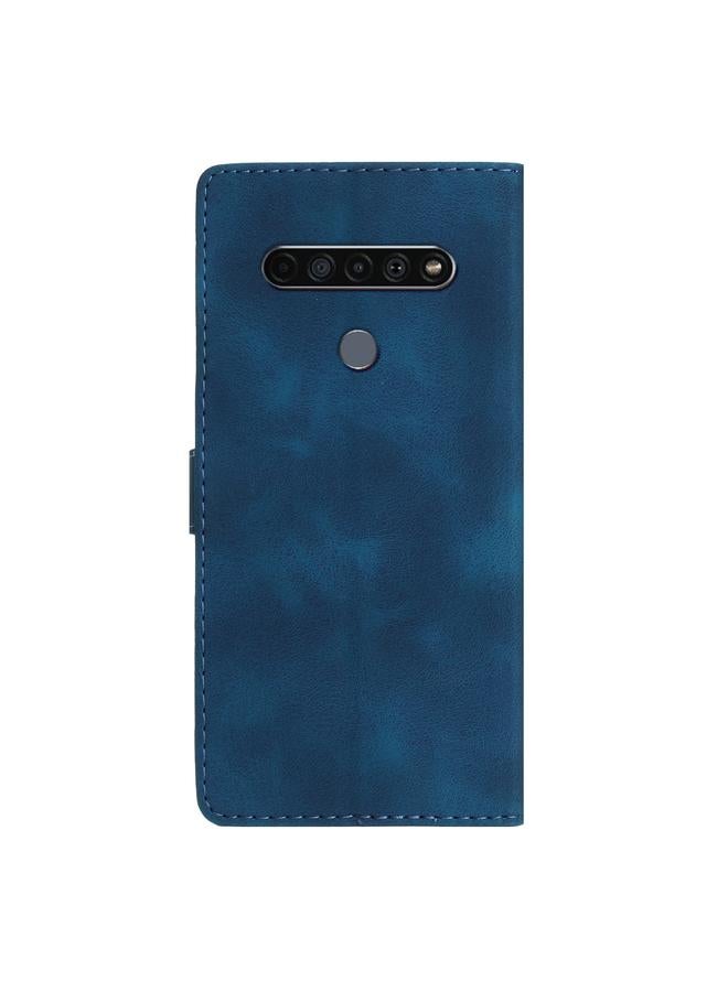 اس-توب جراب هاتف LG K61 من الجلد بنقشة زهور وفراشة - Image 3