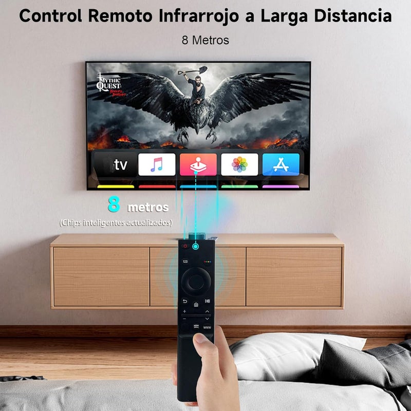 SlaBao Remote Control Compatible with Samsung AU7000 4K UHD Smart TV 2021 Models BN59-01358D, Replacement Remote Control for Samsung UE43AU7100U UE43AU7500U UE50AU7100U QN85Q70AAGXZS UE65AU7 - Image 3