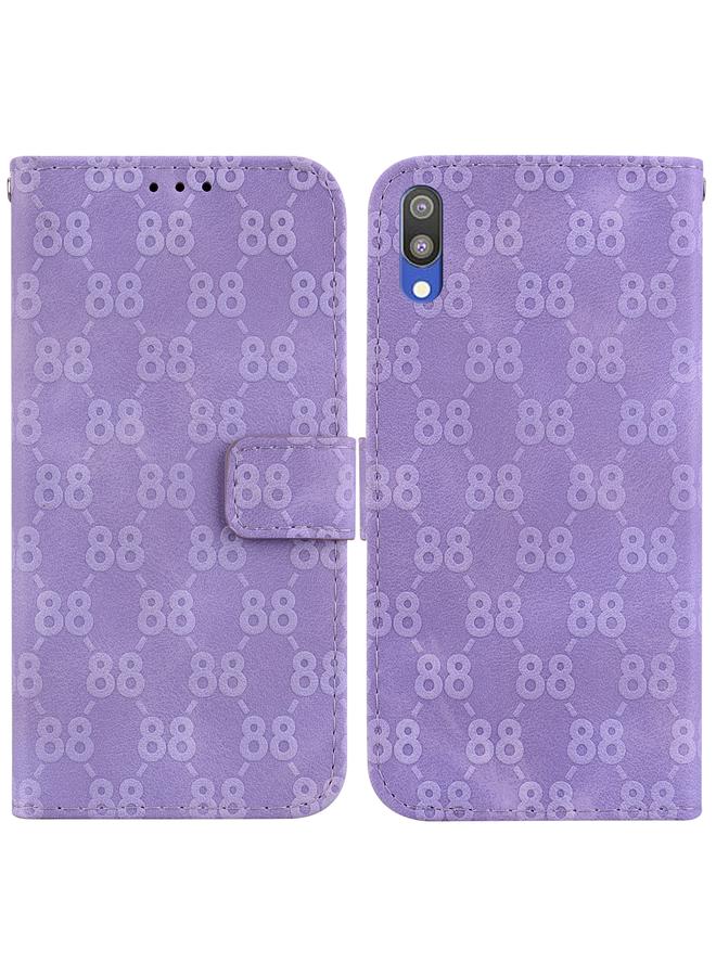 اس-توب جراب لهاتف Samsung Galaxy A10 / M10 جراب هاتف جلدي مزدوج منقوش على شكل 8 - Image 1