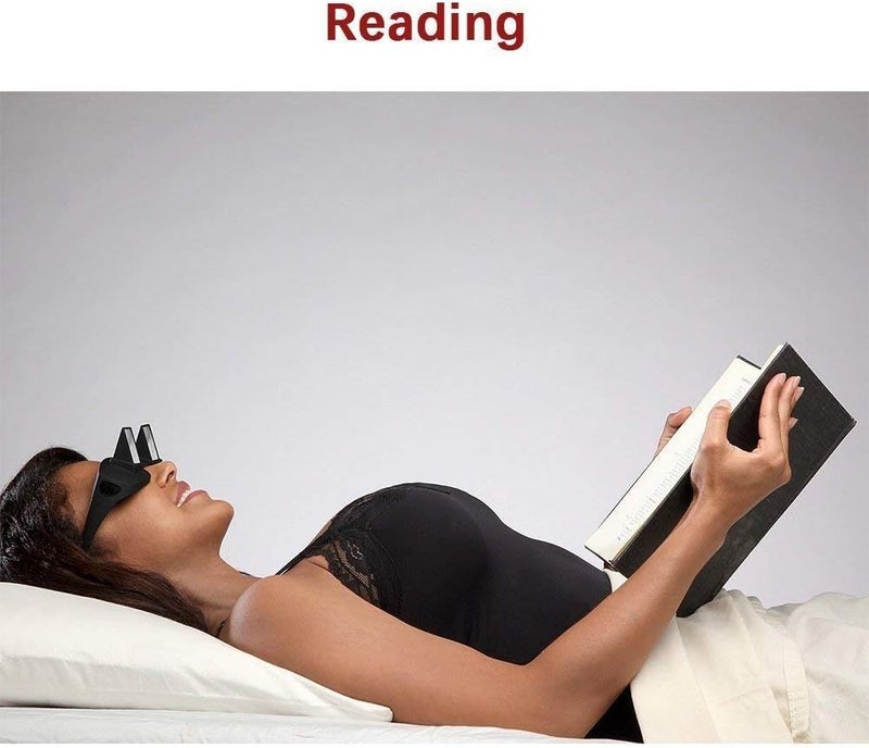 Valuu Lazy Glasses Bed Prism Glasses Spectacles Horizontal High Definition Glasses Prism Periscope Lie Down Eyeglasses for Reading and Watch TV in Bed Unisex - Image 3