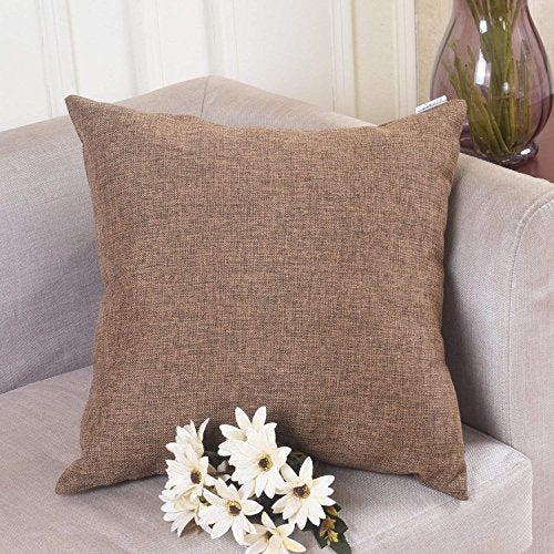 Khooti Jute Cushion Cover | 28x28 | Brown | Set of 2 | Throw Pillow Cover for Couches, Chairs, Sofas, Beds, Coffee Tables, Living Rooms, Bedrooms, Modern Boho Design - Image 2