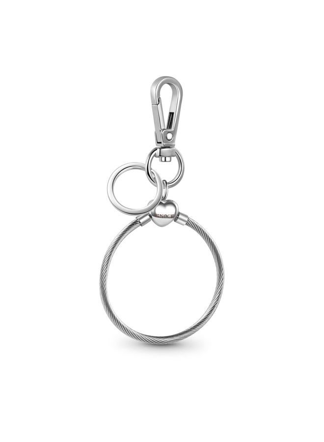 GNOCE Versatile Charm Holder & Key Chain Stainless Steel Charms Bracelet Gift For Women Wife - Image 1