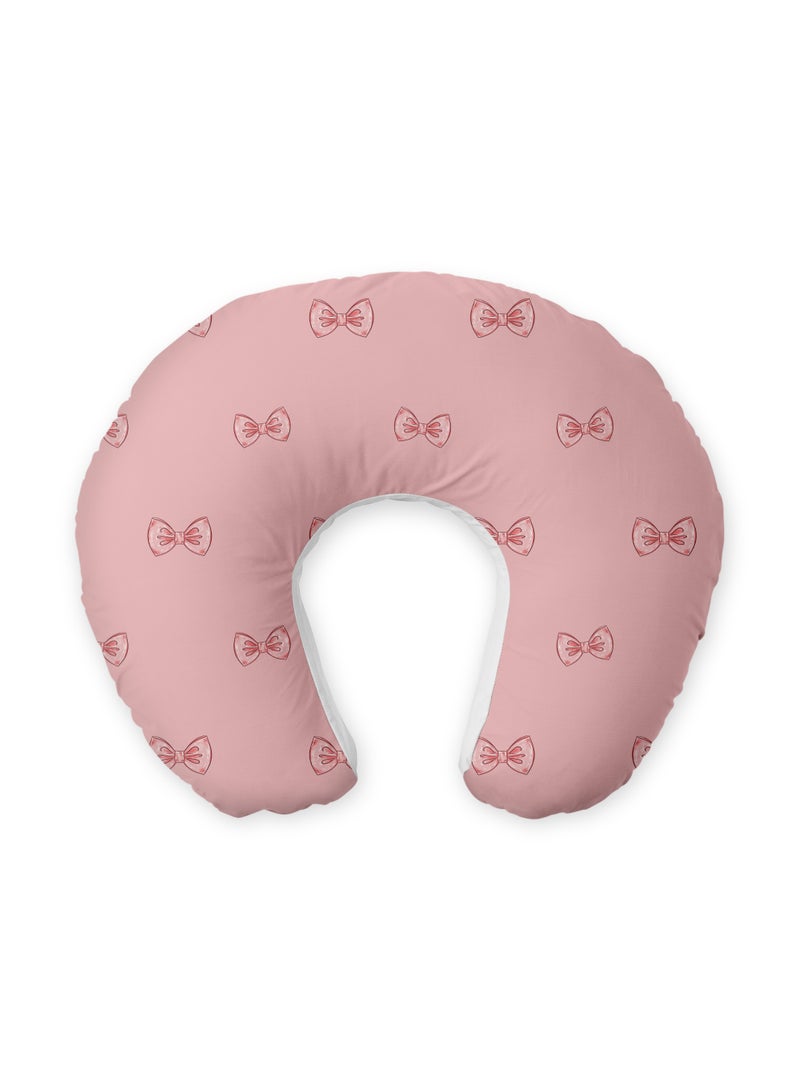 Hummingbird Baby Feeding Pillow – Soft Nursing Support Pillow with Bow Print