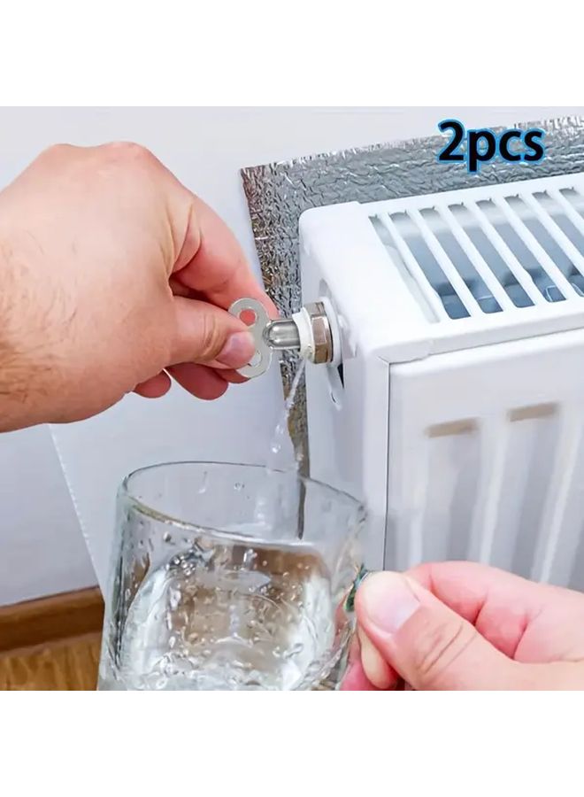 2 Pcs Zinc Alloy Air Release Valve Keys Heavy Duty EU Threaded Connector - Image 3