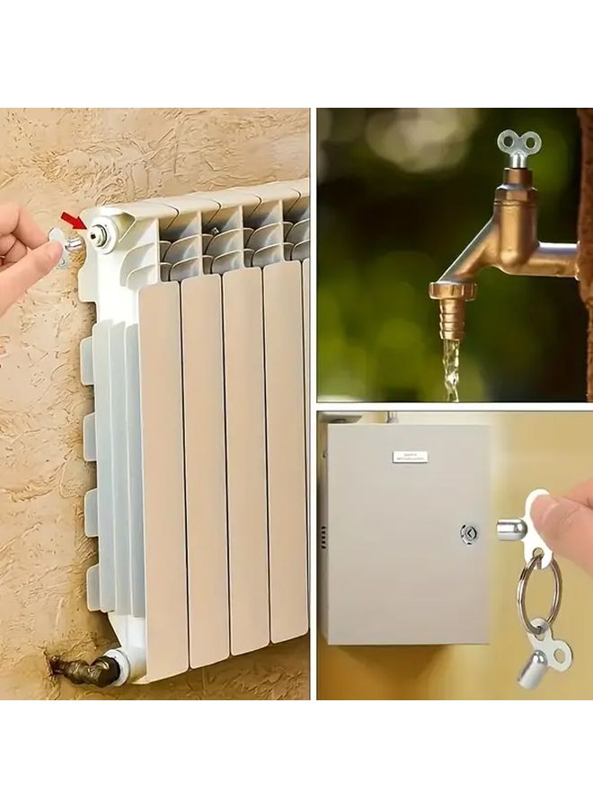 2 Pcs Zinc Alloy Air Release Valve Keys Heavy Duty EU Threaded Connector - Image 5