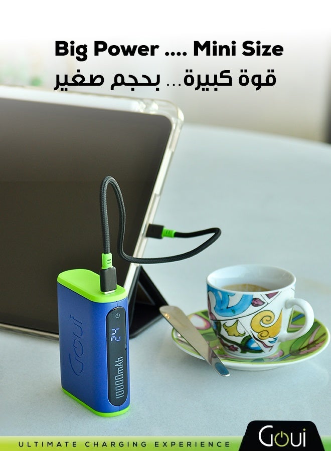 جوي باور بنك بولت بسعة 10000 مللي أمبير | شحن فائق السرعة PD 20 واط و QC 3.0 | تصميم مدمج وآمن للسفر | مزود بكابل Type-C - Image 2