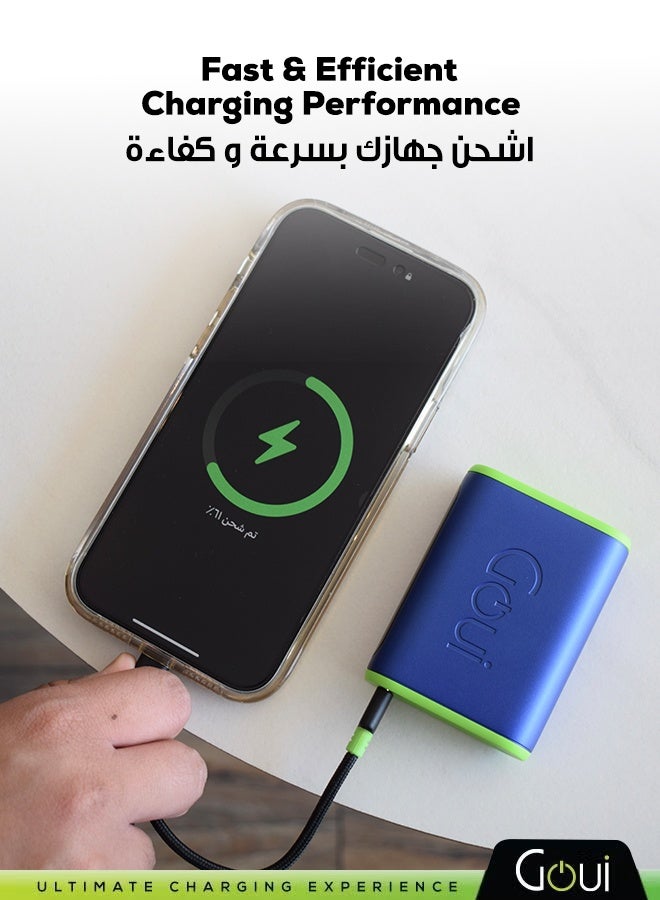 جوي باور بنك بولت بسعة 10000 مللي أمبير | شحن فائق السرعة PD 20 واط و QC 3.0 | تصميم مدمج وآمن للسفر | مزود بكابل Type-C - Image 3