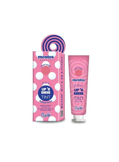 Rude Mentos 2 In 1 Lip'N Cheek Tint - Pink Sand
