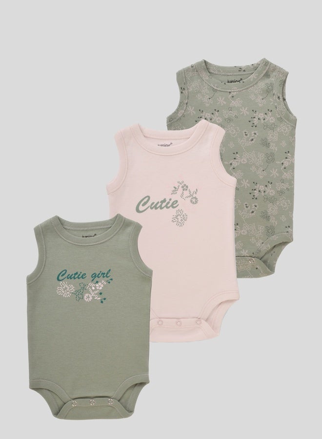 جونيور بادي سوت قطن عبوة 3 قطع بيبي للجنسين - Image 1