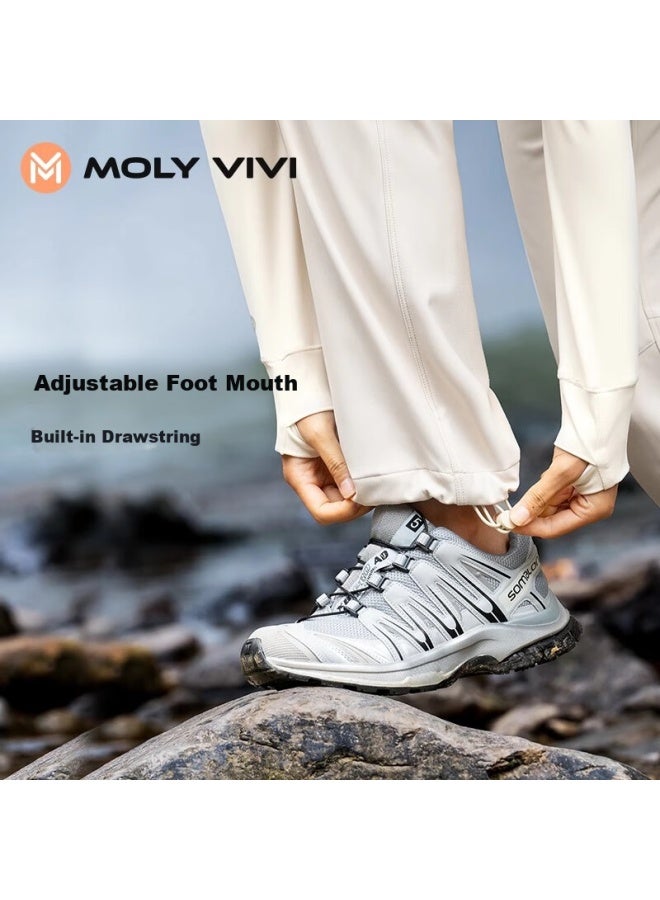 MOLY VIVI Moly Vivi Women's Softshell Pants Outdoor Skiing Pants Windproof Waterproof Mountaineering Work Pants Winter Plus Velvet Magic Vivi  - Image 3