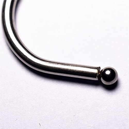 GOTOONE S Hooks Hanging Metal Hook (12 Pack) Stainless Steel Large 6 Inch with Round Stopper Non Slip for Closet Clothes Plants Cups Towels Tools Ornament (Silver) - Image 3