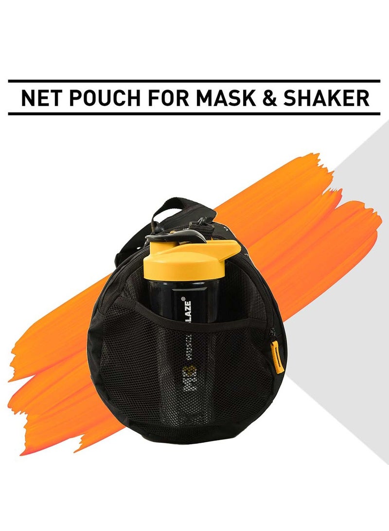 MUSCLEBLAZE Gym Duffle Bag (Black, 30L) For Men and Women Sports Bag  - Image 3