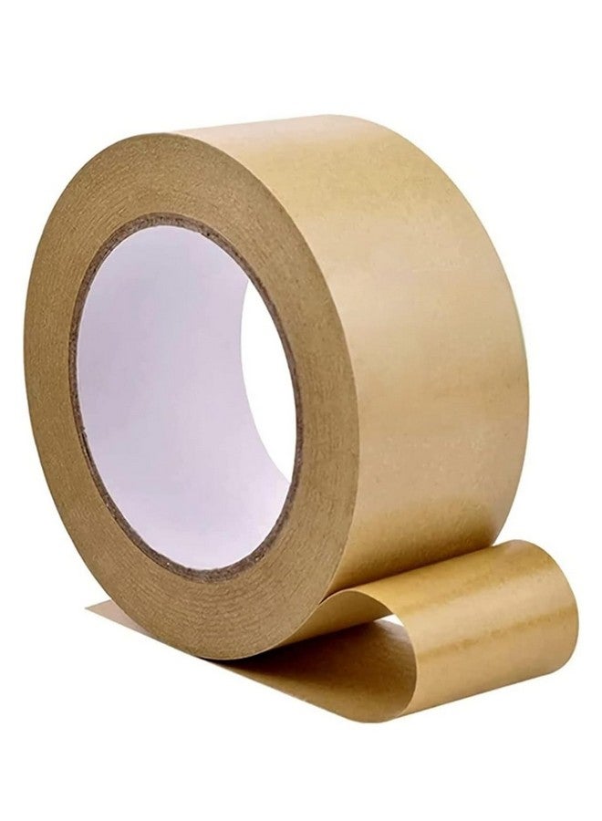 Zohra ™ Eco Friendly Brown Kraft Paper Adhesive Tape - 50 Meters Length Strong Adhesive Paper Tape For Packaging (2 Inch) - Image 1
