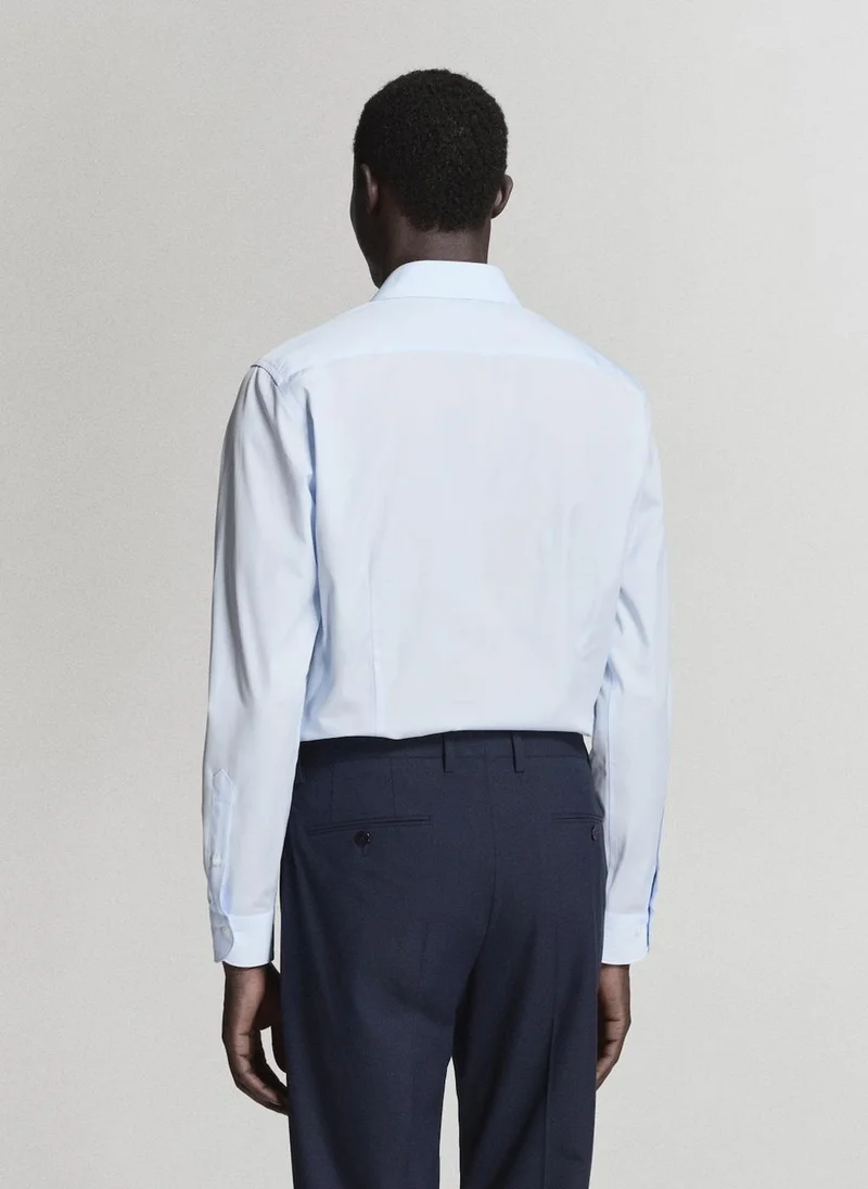 مانجو مان Slim-Fit Cotton Poplin Suit Shirt
