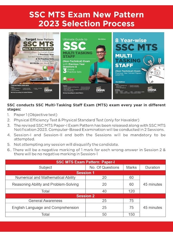Disha Publication 8 Year-Wise Ssc Mts Multi Tasking Staff (Non-Techn  - Image 3