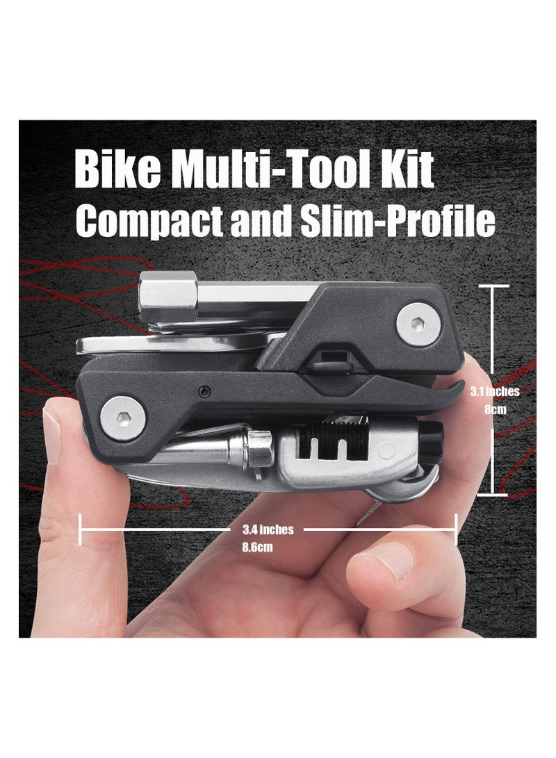 SYOSI Bike Multi Tool - 21-in-1 Lightweight MTB Multi-Function Tool with Carry Case, Allen Wrenches, Torx Wrench, Chain Tool, Tire Levers, and More for Bicycle Repairs - Image 4