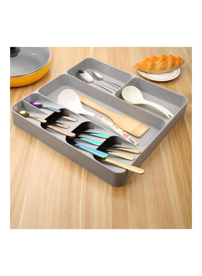 NIBEMINENT Multi Function Large Space Saving Tray White 39.70x5.30x38.40cm - Image 4