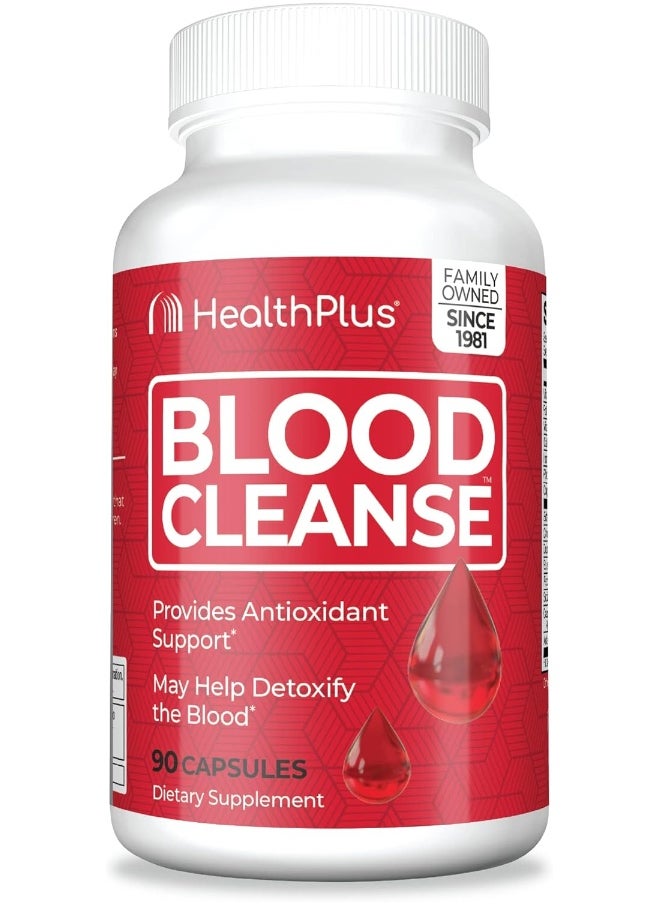 Health Plus , Blood Cleanse, 753 Mg, 90 Capsules  - Image 1
