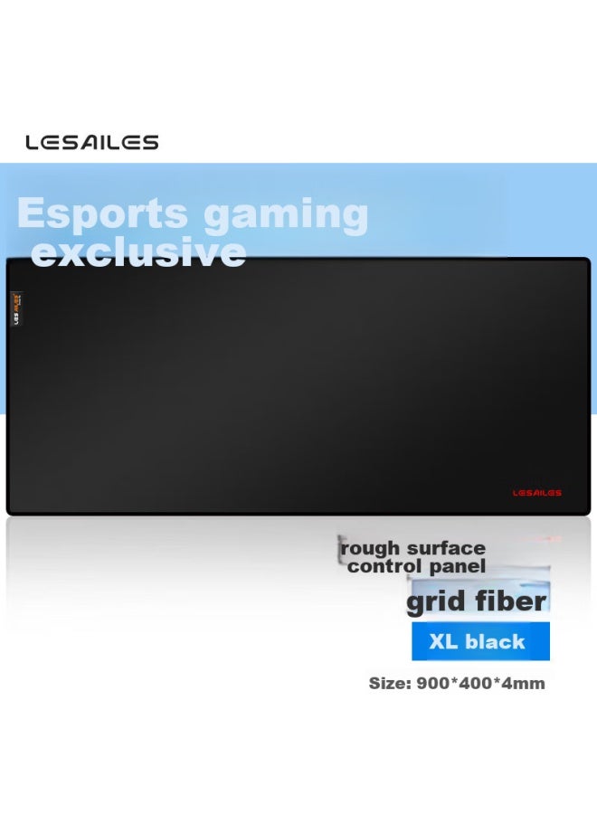 Lesailes Feidun Lesailes Mesh Fiber Co Mesh Professional Gaming Mouse Pad, Extra Large Lock-edge Computer Desk Mat, Easy To Clean, 900*400*4mm - Image 1