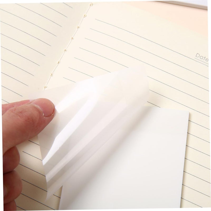 Transparent Sticky Memo Pads 200 Sheets Removable Repositionable for Home Office School - Image 5