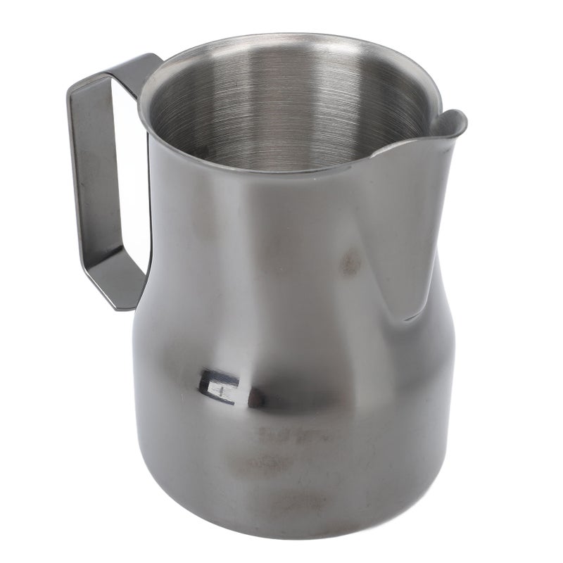 Milk Pitcher 450ML 304 Stainless Steel Frothing Cup Drip Free Coffee Steaming Pitcher Titanium Black - Image 4