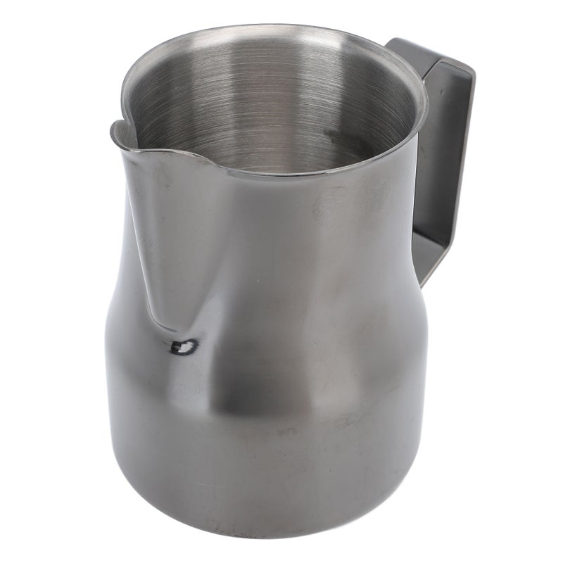 Milk Pitcher 450ML 304 Stainless Steel Frothing Cup Drip Free Coffee Steaming Pitcher Titanium Black - Image 2