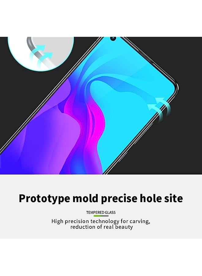 MOFI Tempered Glass Screen Protector Compatible MOFI 9H 2.5D Full Glue Tempered Glass Film for Huawei Nova 5i Black - Image 3
