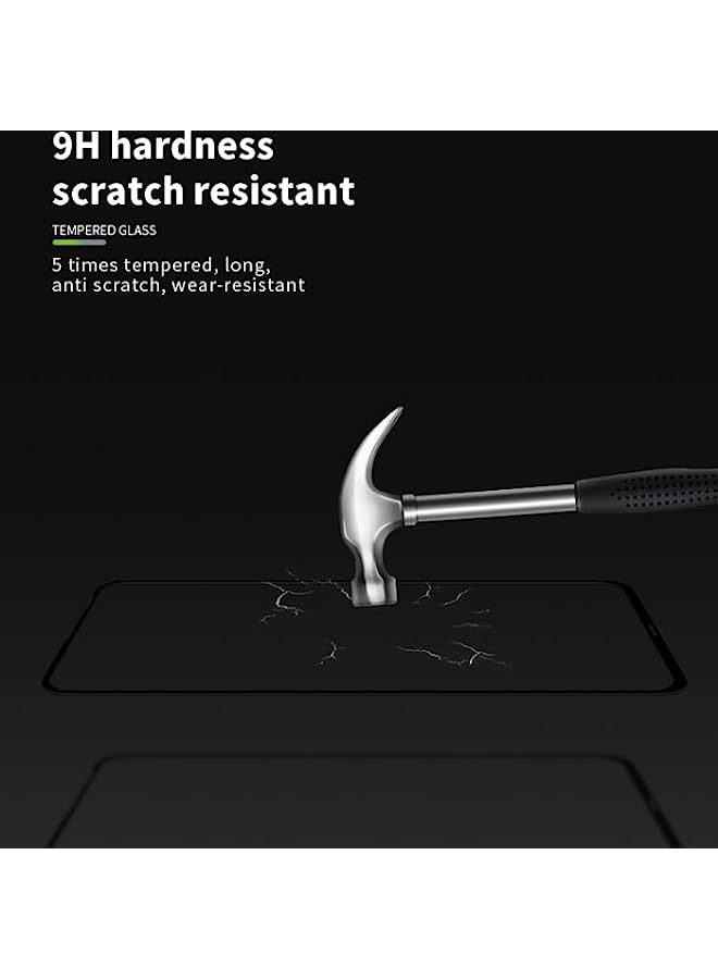 MOFI Tempered Glass Screen Protector Compatible MOFI 9H 2.5D Full Glue Tempered Glass Film for Huawei Nova 5i Black - Image 4