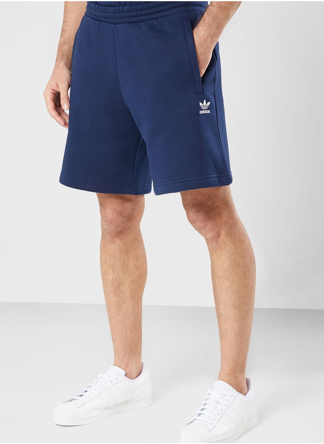 adidas originals navy shorts