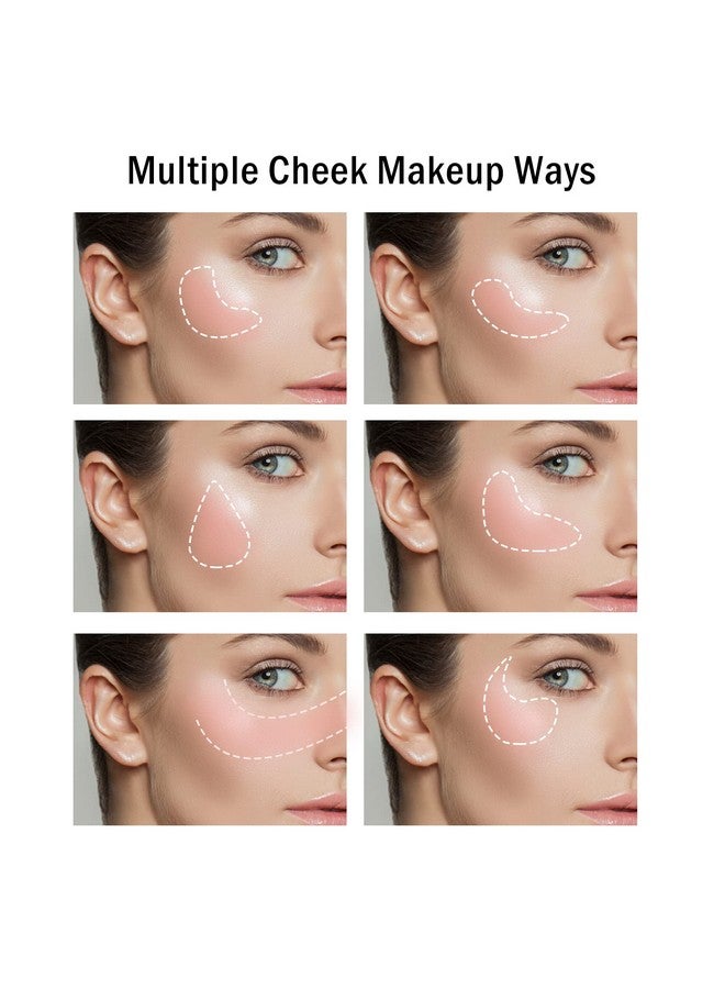 Boobeen Loose Powder Blush Air Cushion Blush, Natural Blusher For Cheeks, Highly Pigmented Blush Makeup Easy To Blend Makeup Blushin, All Day Wear - Image 4