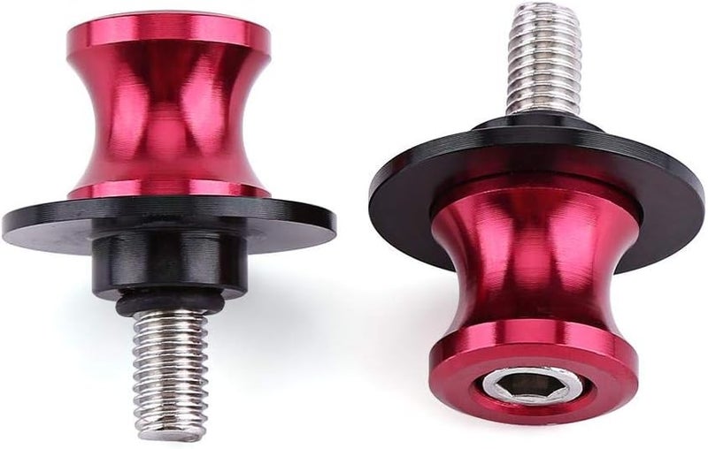 Suuonee Motorcycle Swing Arm Spool Sliders 10mm CNC Machined Aluminum Bobbins for Rear Stand Compatibility with Secure Fit and Multiple Color Options - Image 1