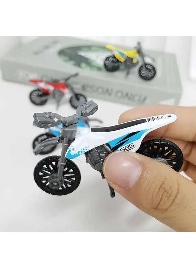 6 Pcs Random Color Alloy Motorcycle Toy Cars Racing Toys For Christmas Halloween Gifts - Image 4
