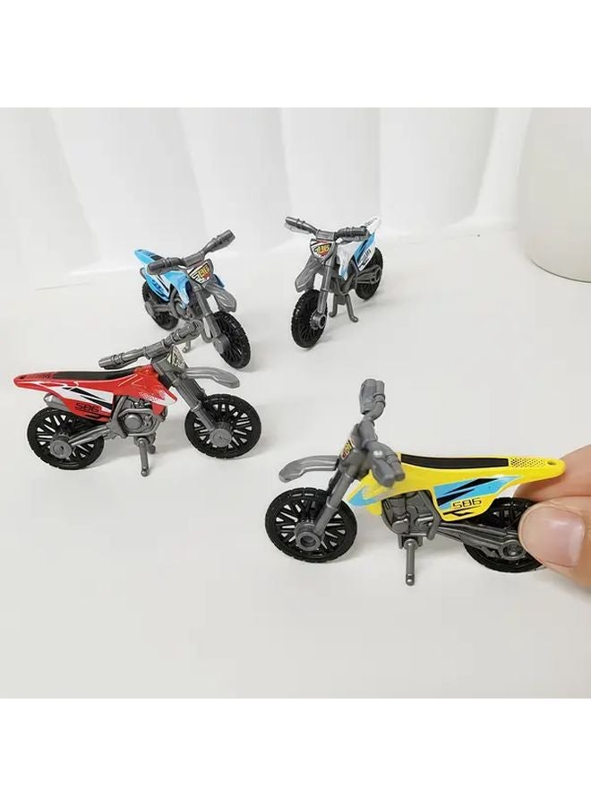 6 Pcs Random Color Alloy Motorcycle Toy Cars Racing Toys For Christmas Halloween Gifts - Image 5