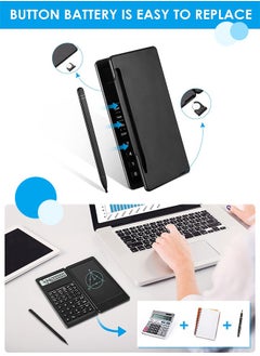 SUNDAREE Advanced Scientific Calculator Set, Professional Scientific Calculators, Multiview 4-Line Display with Erasable LCD Writing Tablet, Battery Power with Notepad, Notepad for School, Engineering, Teach  - Image 4