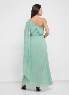 ELLA One Shoulder Pleated Dress  - Image 2