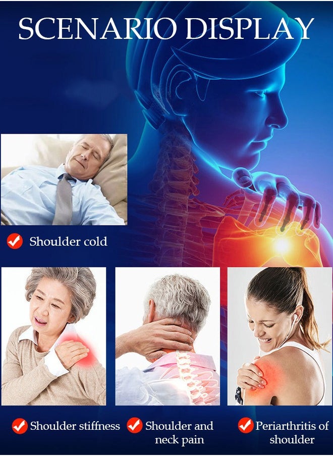 DUNISO Heated Shoulder Support Braces Thermal Shoulder Protection Shoulder Pads Double Shoulder Sleeveless Jacket Protector for Men Women Injury Recovery Compression Arthritis Chronic Pain Relief  - Image 2